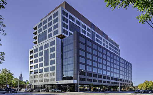 The building on Fulton and Ogden in Chicago.